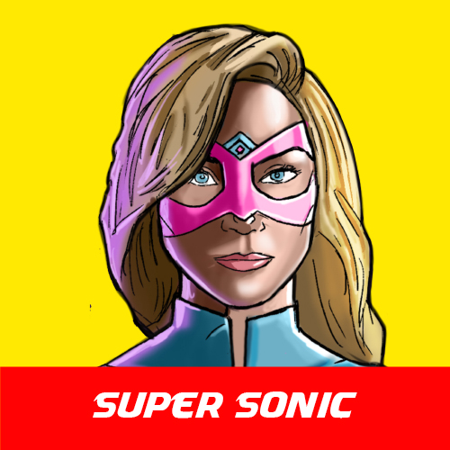 Super Sonic • Femtastics • Kish Comics LLC • Independent Comic Book Publisher in Central Florida