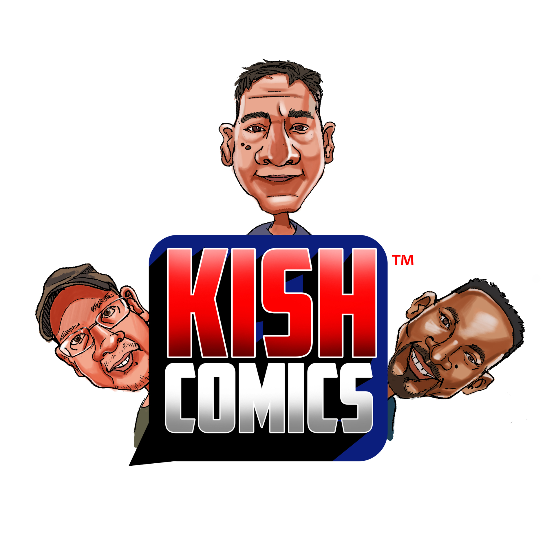 Caricature Logo • Kish Comics LLC • Independent Comic Book Publisher in Central Florida